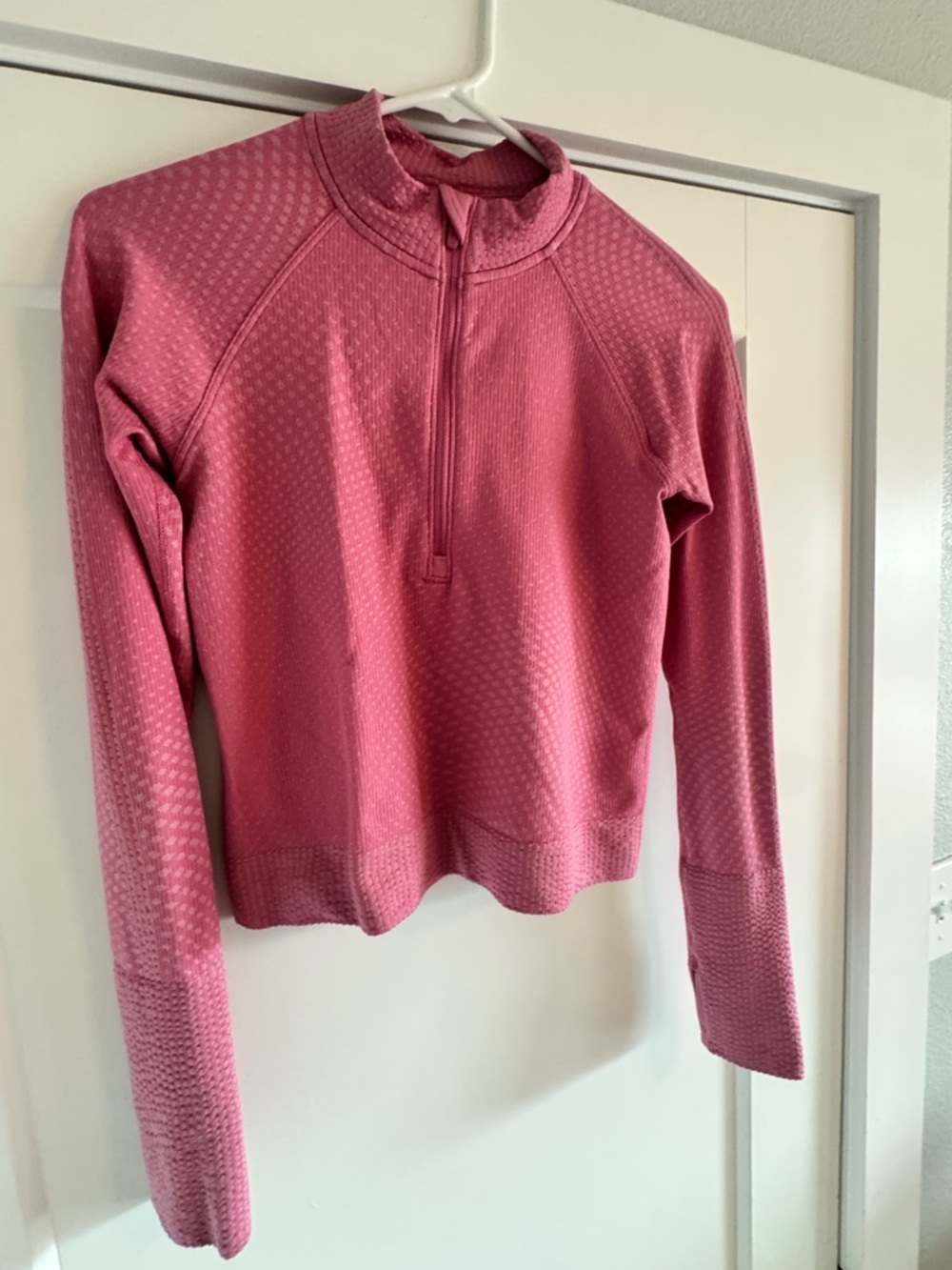 Lululemon Women's Long Sleeve Half-Zip Top - Pink